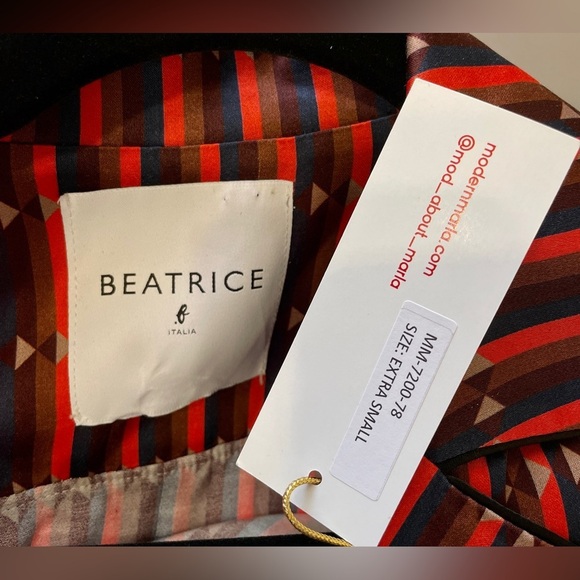 Beatrice .B  Italia designer stunning dress or wear as a overcoat size XS NWT - Picture 6 of 7